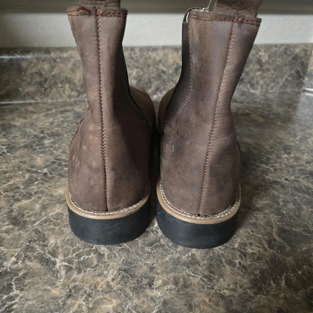 Line of Trade Men's Leather The Foundation Chelsea Size 11 US - Dark Brown